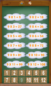 اسکرین شات بازی multiplication table 8