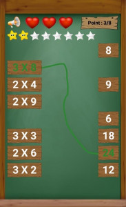 اسکرین شات بازی multiplication table 2