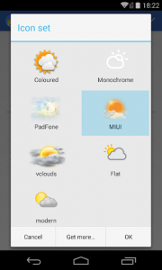 اسکرین شات برنامه Chronus: MIUI Weather Icons 2