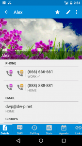 اسکرین شات برنامه DW Contacts & Phone & SMS 4