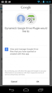 اسکرین شات برنامه DynamicG Google Drive Plugin 2