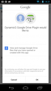 اسکرین شات 2 برنامه DynamicG Google Drive Plugin