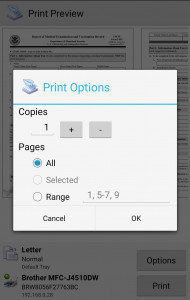 اسکرین شات برنامه PrinterShare Mobile Print 5