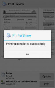اسکرین شات برنامه PrinterShare Mobile Print 7