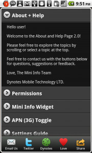 اسکرین شات برنامه Mini Info Classic 8
