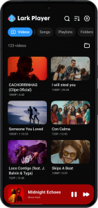 اسکرین شات 8 برنامه Lark Player:Music Player & MP3