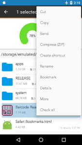 اسکرین شات برنامه File Manager Lite 2