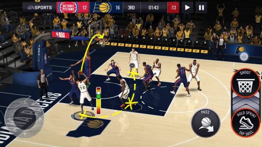 اسکرین شات بازی NBA LIVE Mobile Basketball 2