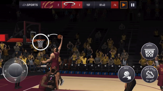 اسکرین شات بازی NBA LIVE Mobile Basketball 4