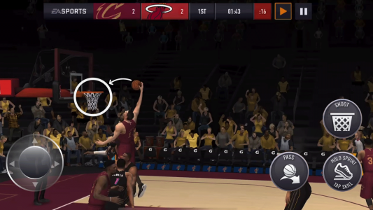 اسکرین شات 4 بازی NBA LIVE Mobile Basketball