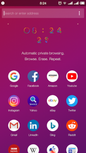 اسکرین شات برنامه Private Browser - Smart Browser, Privacy Browser 1