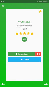 اسکرین شات 4 برنامه Learn Korean daily - Awabe