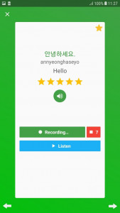 اسکرین شات برنامه Learn Korean daily - Awabe 4