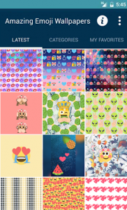 اسکرین شات برنامه Emoji Wallpapers Amazing 2
