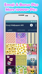 اسکرین شات برنامه Emoji Wallpapers MX 1
