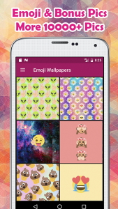 اسکرین شات برنامه Emoji Wallpapers 1