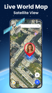 اسکرین شات 1 برنامه Live World Map: Satellite View