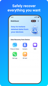 اسکرین شات 1 برنامه MobiSaver: Data&Photo Recovery