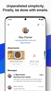 اسکرین شات برنامه OnMail - Encrypted email 5