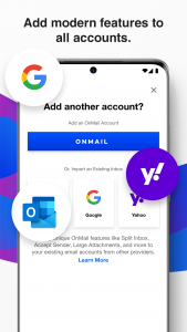 اسکرین شات برنامه OnMail - Encrypted email 4