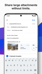 اسکرین شات برنامه OnMail - Encrypted email 6