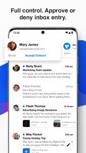 اسکرین شات برنامه OnMail - Encrypted email 2
