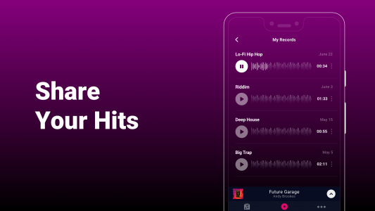 اسکرین شات برنامه Groovepad - music & beat maker 5