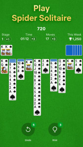 اسکرین شات بازی Spider Solitaire 1