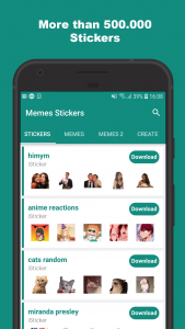 اسکرین شات برنامه Animated Stickers Memes Sticke 1