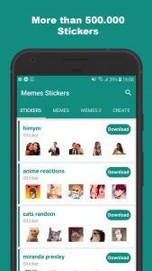 اسکرین شات برنامه Stickers for whatsapp animated 1