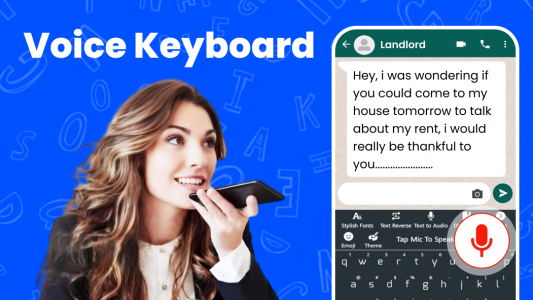 اسکرین شات برنامه Easy English Voice Keyboard 2