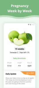 اسکرین شات برنامه Pregnancy App 1