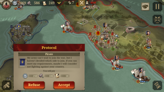 اسکرین شات بازی Great Conqueror: Rome War Game 2