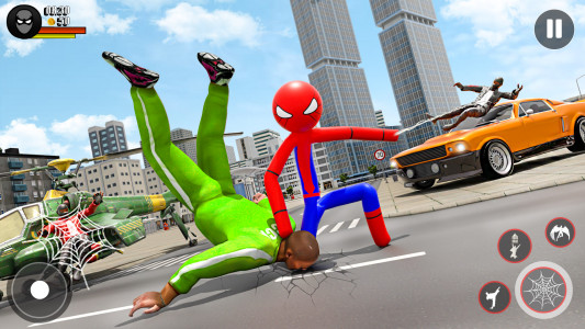 اسکرین شات بازی Stickman Rope Hero-Spider Game 4