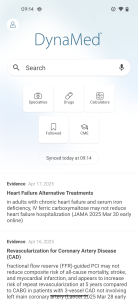 اسکرین شات 1 برنامه DynaMed