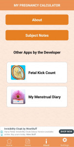 اسکرین شات برنامه My Pregnancy Calculator 3