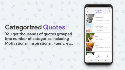 اسکرین شات برنامه EveQuote - The Quote App 4