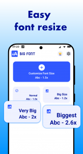 اسکرین شات برنامه Big Font - Big Text Size 3