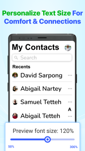 اسکرین شات 4 برنامه Big Font - Big Text Size
