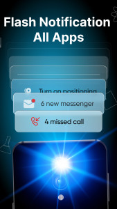 اسکرین شات 5 برنامه Flashlight app - Flash Alert