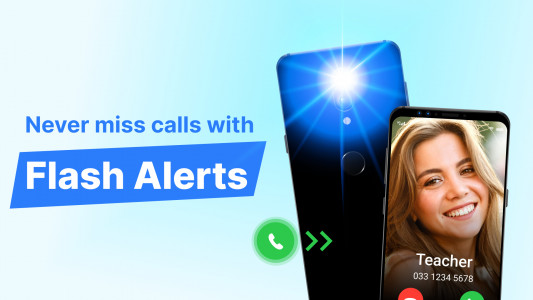 اسکرین شات 1 برنامه Flashlight app - Flash Alert