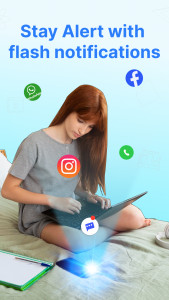اسکرین شات 6 برنامه Flashlight app - Flash Alert
