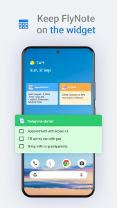 اسکرین شات 3 برنامه FlyNote - Notes, Notepad