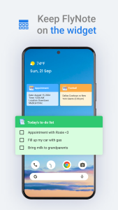 اسکرین شات 3 برنامه FlyNote - Notes, Notepad