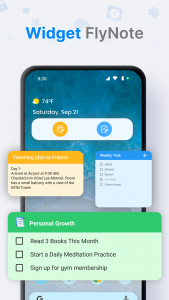 اسکرین شات برنامه FlyNote - Notes, Notepad 2