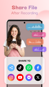 اسکرین شات 3 برنامه Voice Recorder - Voice memos
