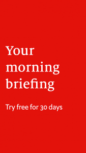 اسکرین شات برنامه The Economist Espresso. Daily News 1