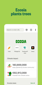 اسکرین شات برنامه Ecosia: Browse to plant trees. 2