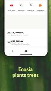 اسکرین شات 2 برنامه Ecosia: Search to plant trees