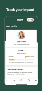اسکرین شات 3 برنامه Ecosia: Search to plant trees